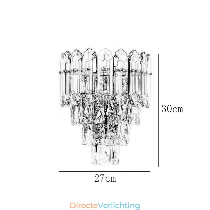 Kristallen wandlamp Wandlamp Moderne K9 Kristallen wandlamp