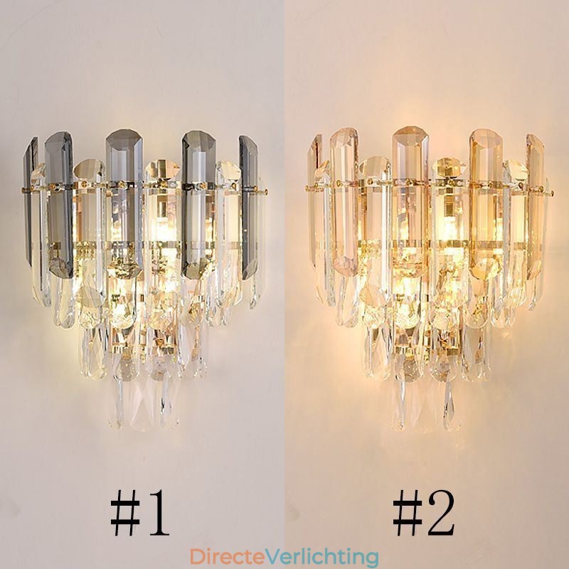 Europese wandlampen Kristallen wandlampen Badkamer