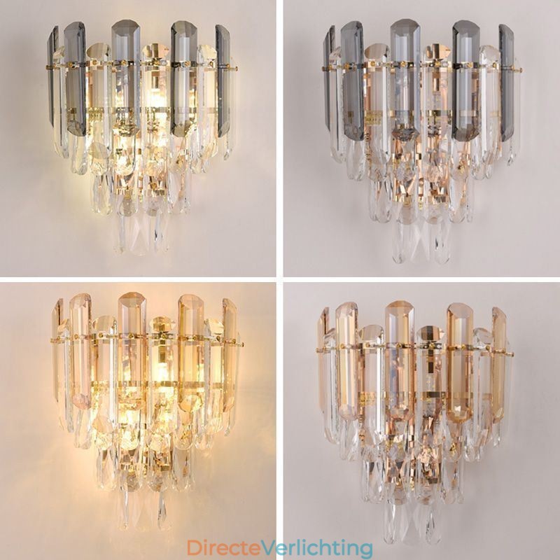 Europese wandlampen Kristallen wandlampen Badkamer