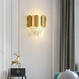 Moderne kristallen wandlamp Wandlamp Armaturen Nachtkastje