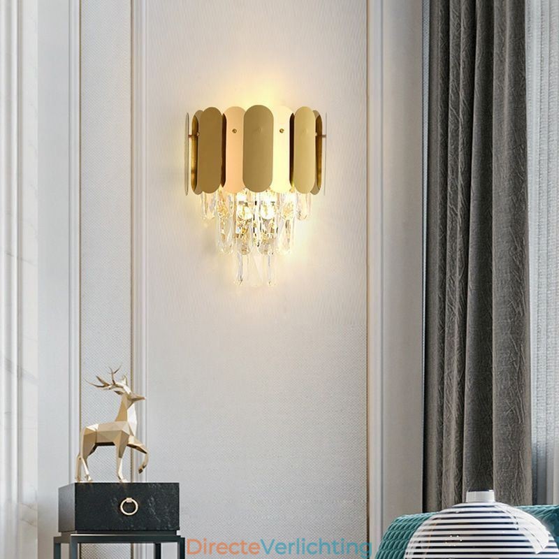 Moderne kristallen wandlamp Wandlamp Armaturen Nachtkastje