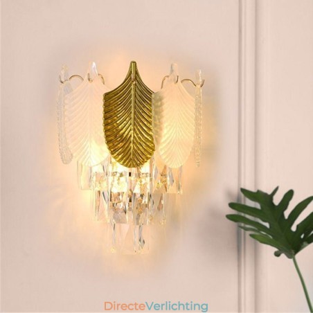 Kristallen wandlamp moderne wandlamp 2X basis Kristallen wandlamp moderne wandlamp 2X basis