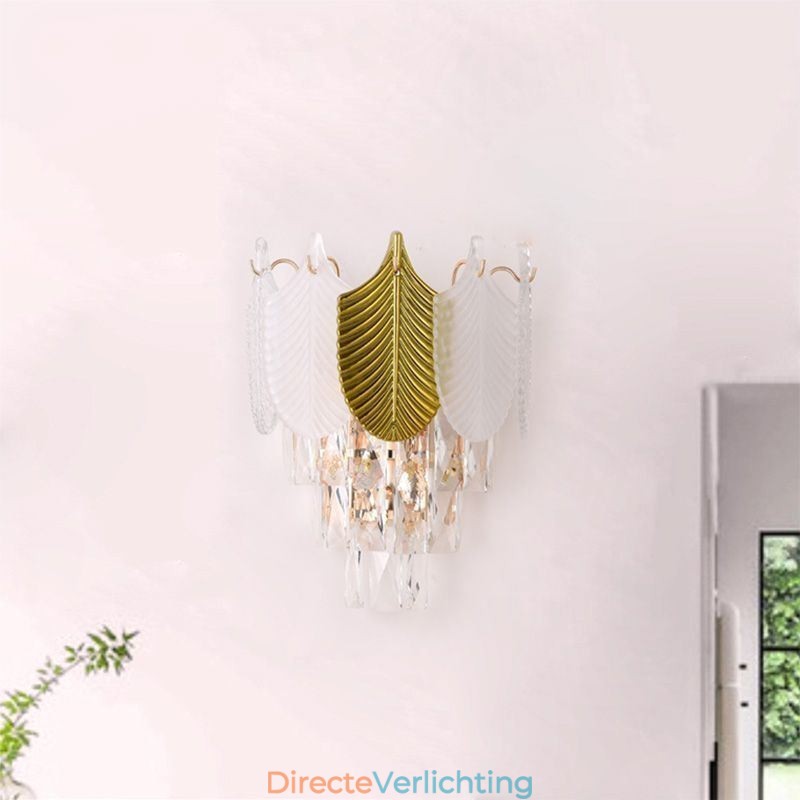 Kristallen wandlamp moderne wandlamp 2X basis