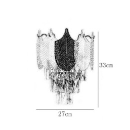 Kristallen wandlamp moderne wandlamp 2X basis