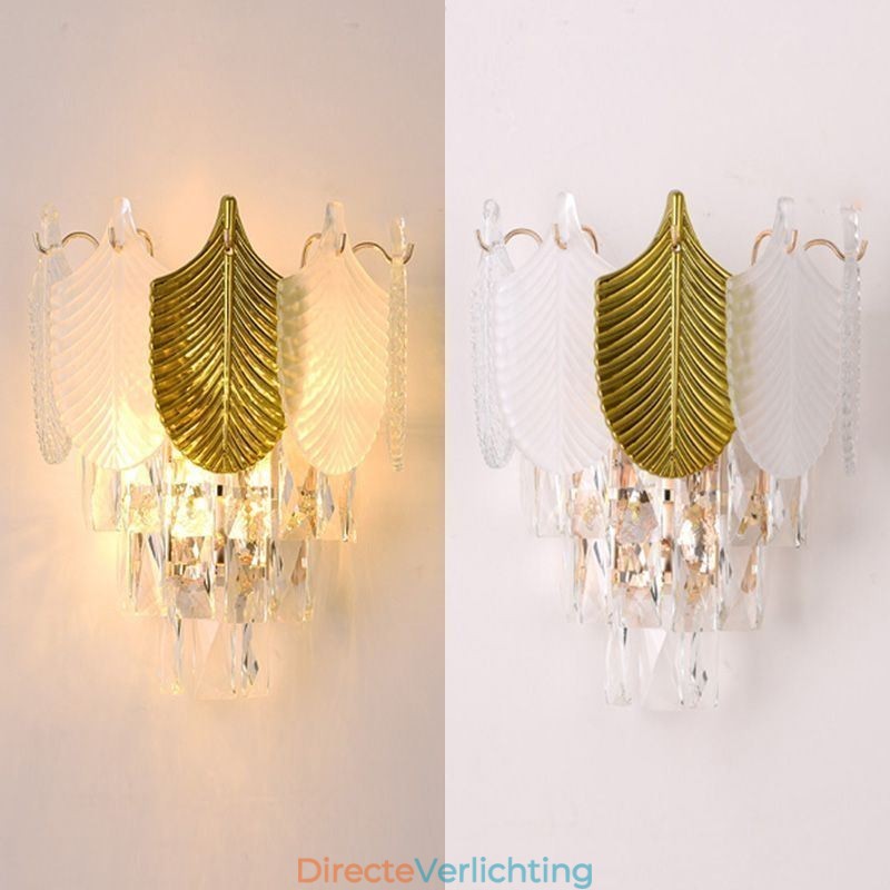 Kristallen wandlamp moderne wandlamp 2X basis