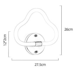 Wolkvormige wandlamp kunst decoratieve verlichting