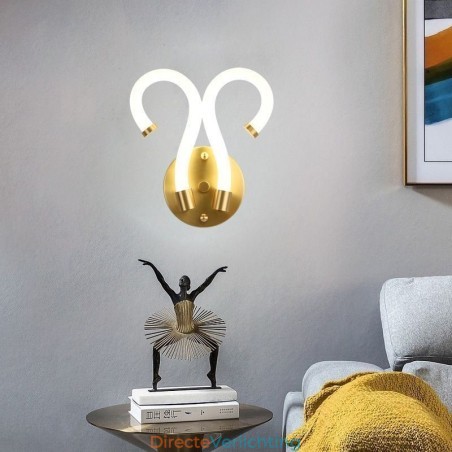 Moderne wandlamp Creativiteit Wandlamp Koper Schapenhoorn 2 Lampen Moderne wandlamp Creativiteit Wandlamp Koper Schapenhoorn 2 Lampen