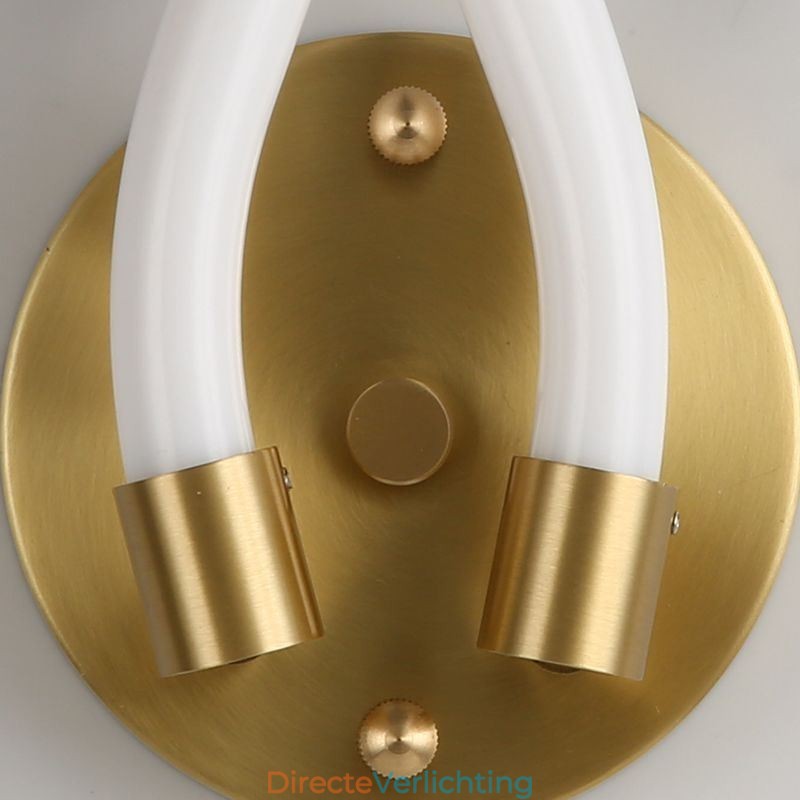 Moderne wandlamp Creativiteit Wandlamp Koper Schapenhoorn 2 Lampen