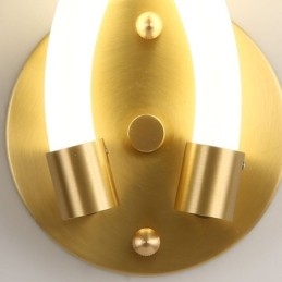 Moderne wandlamp Creativiteit Wandlamp Koper Schapenhoorn 2 Lampen