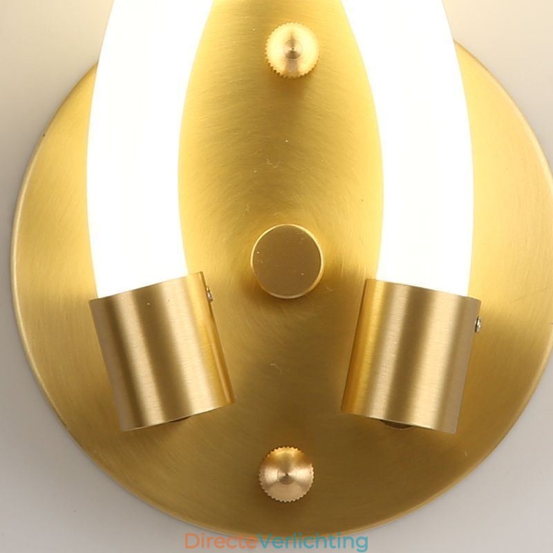 Moderne wandlamp Creativiteit Wandlamp Koper Schapenhoorn 2 Lampen