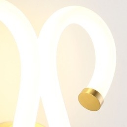 Moderne wandlamp Creativiteit Wandlamp Koper Schapenhoorn 2 Lampen