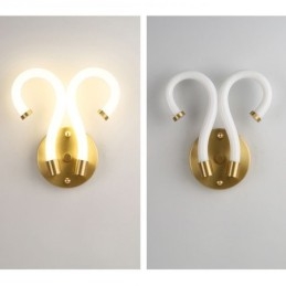 Moderne wandlamp Creativiteit Wandlamp Koper Schapenhoorn 2 Lampen