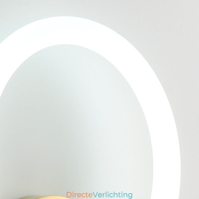 Moderne wandlampen Ronde ringwandlampen Driekleurige dimfunctie