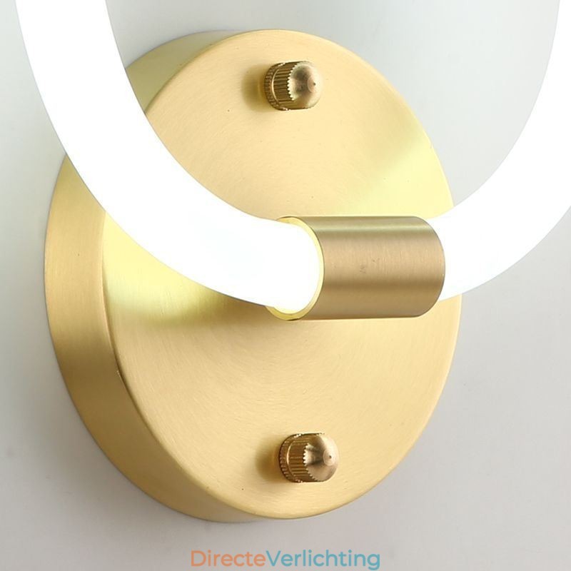 Moderne wandlampen Ronde ringwandlampen Driekleurige dimfunctie