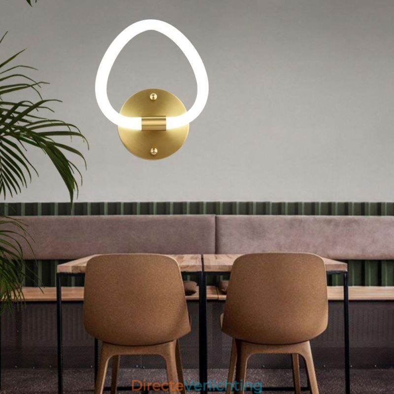 Moderne wandlamp in hartvorm voor binnen