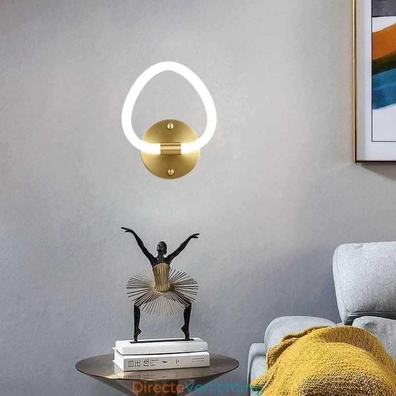 Moderne wandlamp in hartvorm voor binnen
