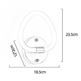 Moderne wandlamp in hartvorm voor binnen