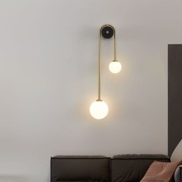 Globe Glazen Wandlamp Verlichting Moderne Messing Wandlamp