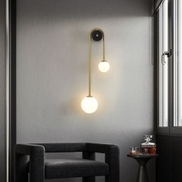 Globe Glazen Wandlamp Verlichting Moderne Messing Wandlamp