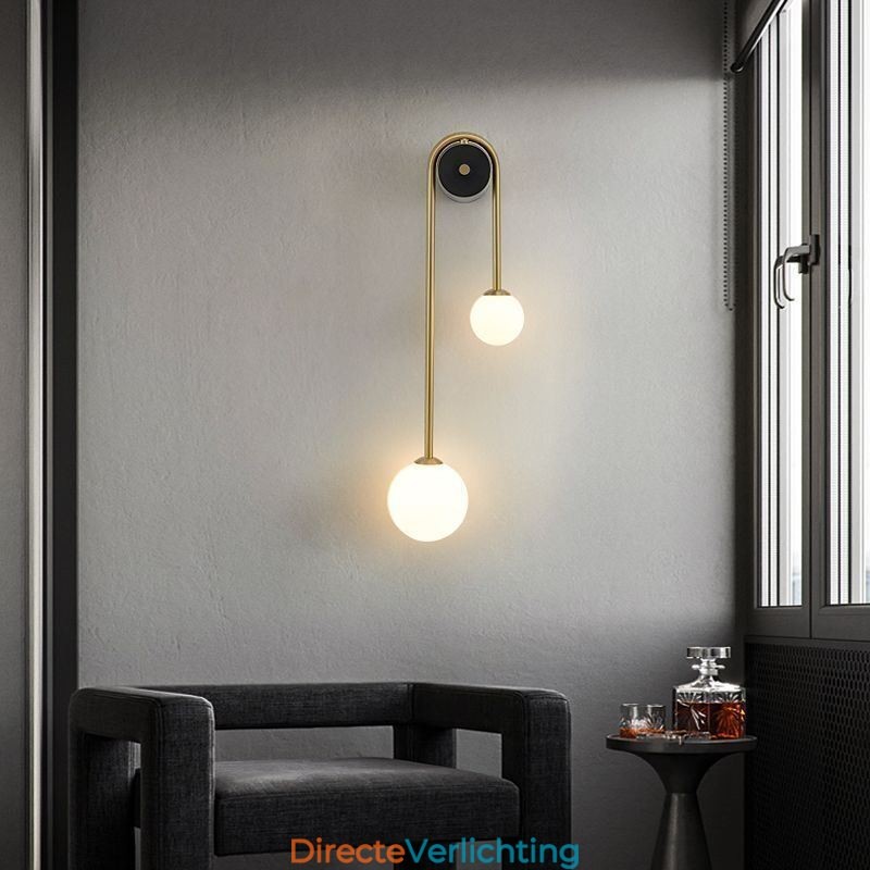 Globe Glazen Wandlamp Verlichting Moderne Messing Wandlamp