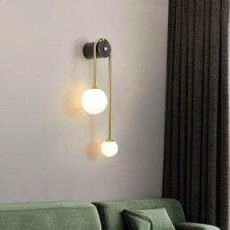Globe Glazen Wandlamp Verlichting Moderne Messing Wandlamp