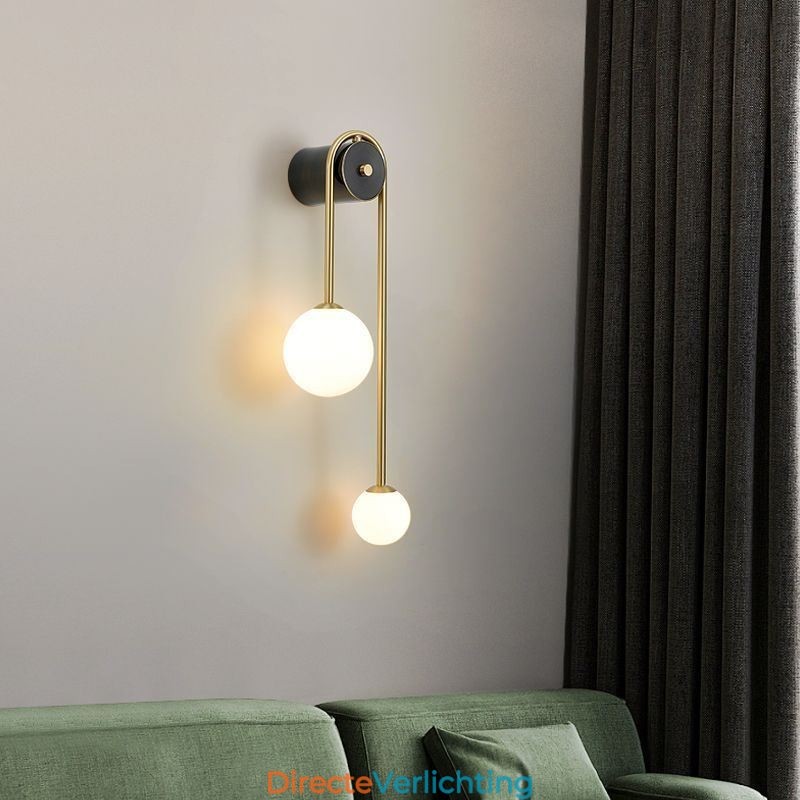 Globe Glazen Wandlamp Verlichting Moderne Messing Wandlamp