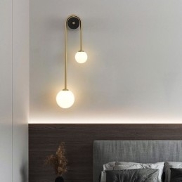 Globe Glazen Wandlamp Verlichting Moderne Messing Wandlamp
