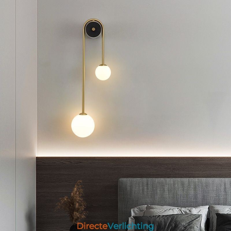 Globe Glazen Wandlamp Verlichting Moderne Messing Wandlamp