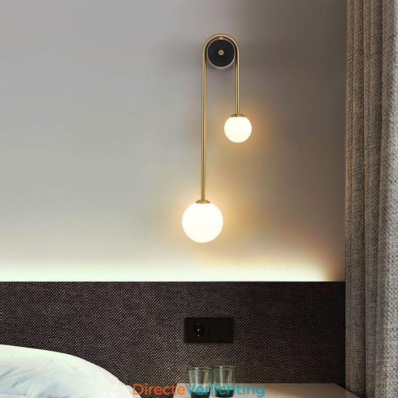 Globe Glazen Wandlamp Verlichting Moderne Messing Wandlamp