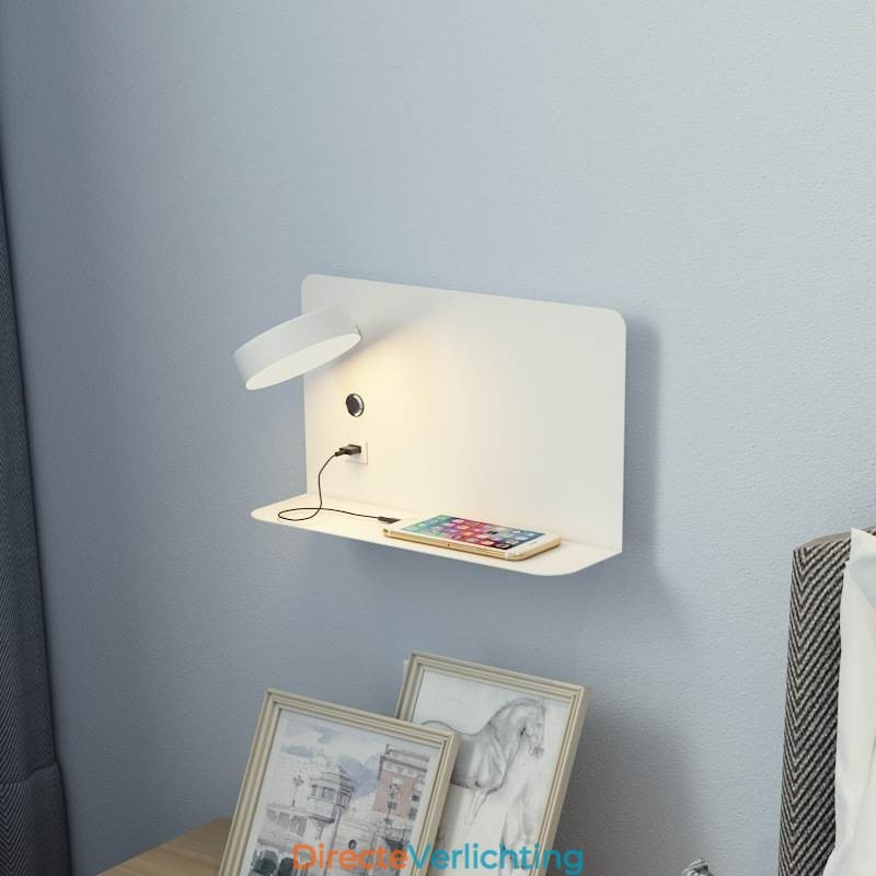 Wandlamp Draaibare Wandlamp met USB-oplaadpoort