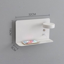Wandlamp Draaibare Wandlamp met USB-oplaadpoort