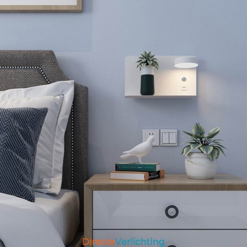 Wandlamp Draaibare Wandlamp met USB-oplaadpoort