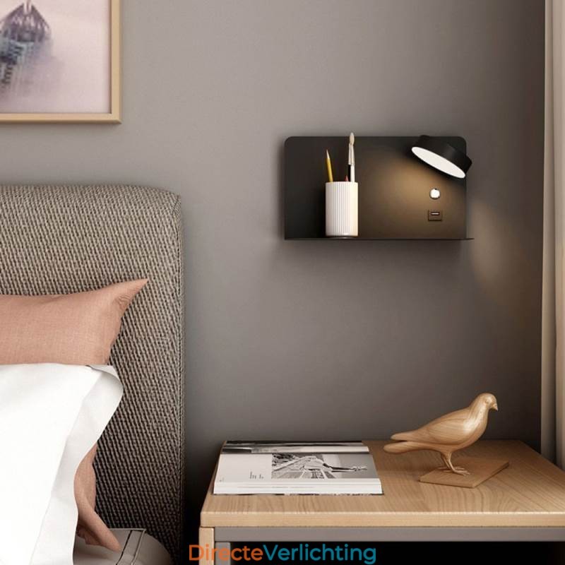 Wandlamp Draaibare Wandlamp met USB-oplaadpoort