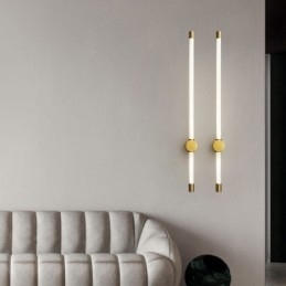 Messing wandlamp moderne acryl strip wandlamp