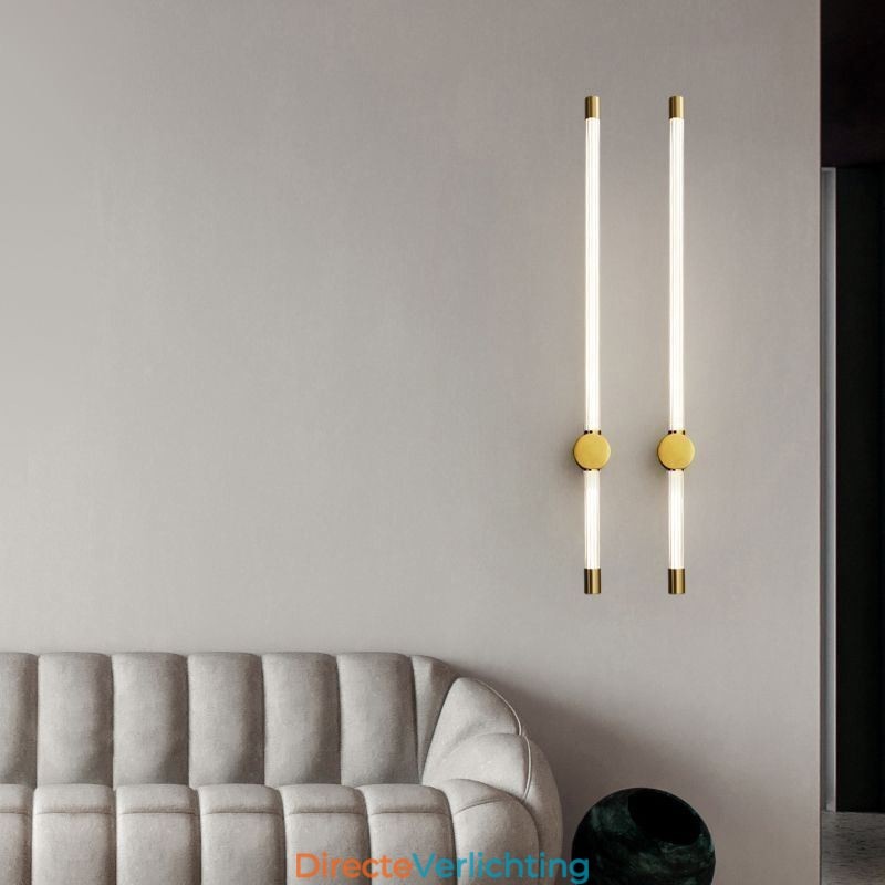 Messing wandlamp moderne acryl strip wandlamp