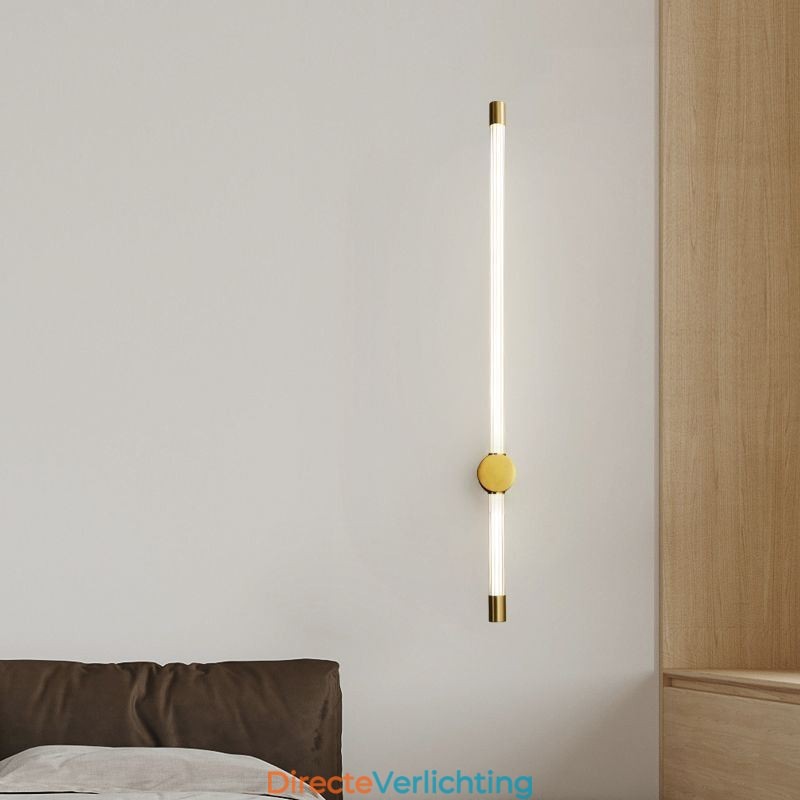 Messing wandlamp moderne acryl strip wandlamp