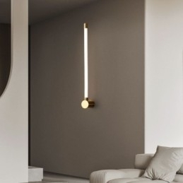 Messing wandlamp moderne acryl strip wandlamp