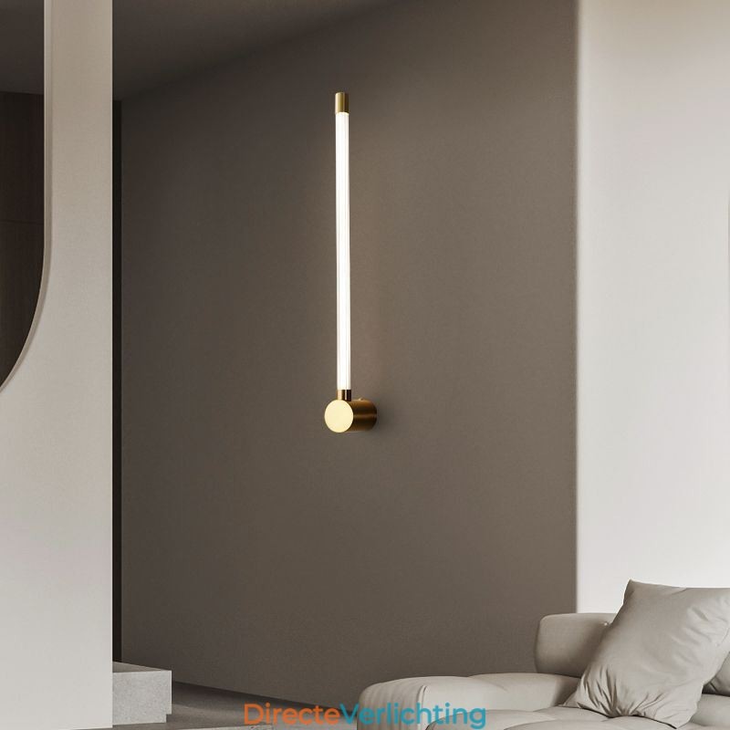 Messing wandlamp moderne acryl strip wandlamp