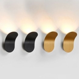 Minimalistische aluminium wandlamp