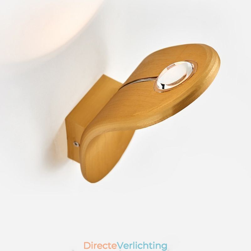 Minimalistische aluminium wandlamp