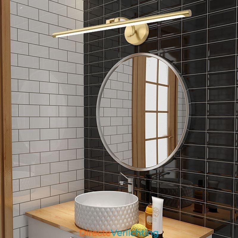 Nordic Mirror Front Light Messing Acryl Wandlamp