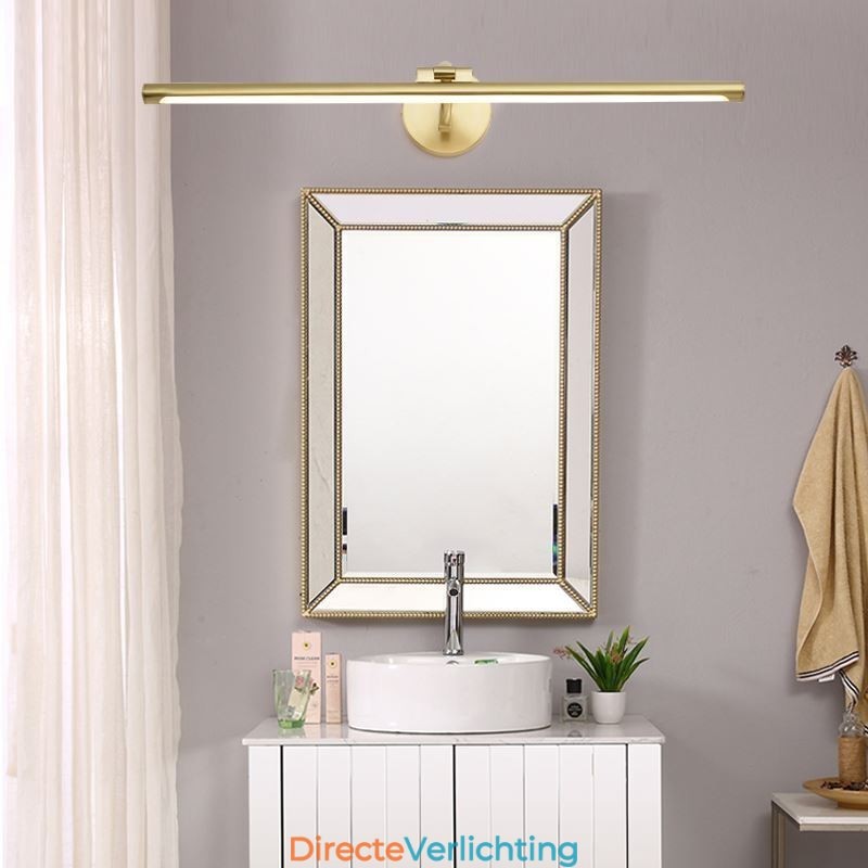 Nordic Mirror Front Light Messing Acryl Wandlamp