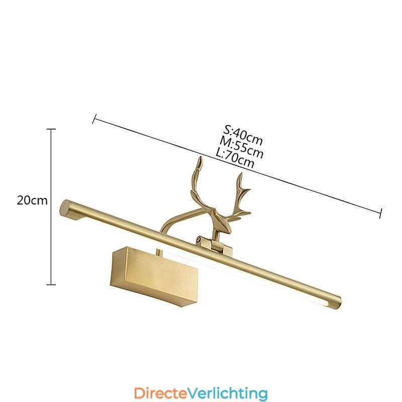 Nordic Messing Wandlamp Spiegel Frontlicht