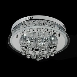 Moderne eigentijdse chromen kristal inbouw