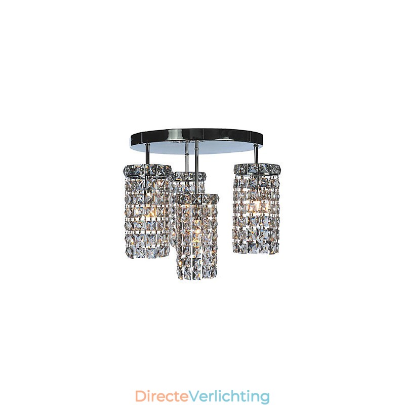 Moderne kristallen plafondlamp met 4 lampen