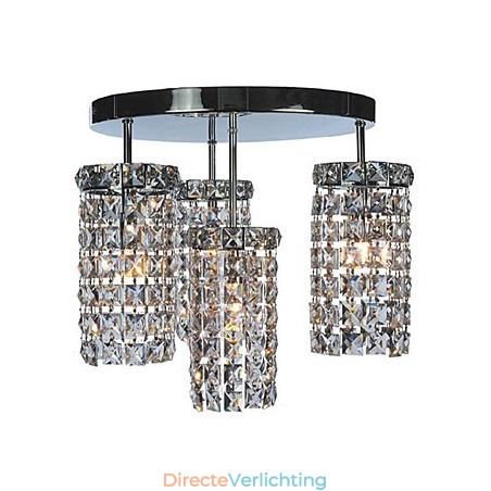 Moderne kristallen plafondlamp met 4 lampen Moderne kristallen plafondlamp met 4 lampen