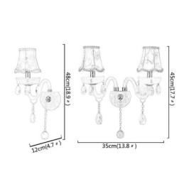 Klassieke Europese stijl kristallen wandlamp elegante wandlamp
