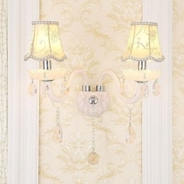 Klassieke Europese stijl kristallen wandlamp elegante wandlamp