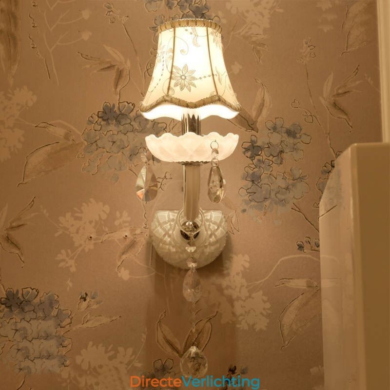 Klassieke Europese stijl kristallen wandlamp elegante wandlamp