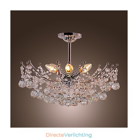 Luxe kristallen kroonluchter met 6 lampen hangkroonluchter Luxe kristallen kroonluchter met 6 lampen hangkroonluchter